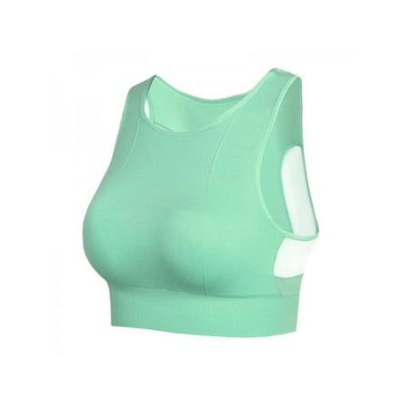 

Women Reel-less Mesh Stitching Free Sport Bra Quick-Dry Fitness Yoga Running Underwear