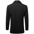 thumbnail image 2 of FashionOutfit Men's Solid Modernized Classic Warm Overcoat, 2 of 4