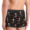 thumbnail image 4 of Kdxio Men's Boxer Briefs with Skeleton with Roses Print - Comfortable and Breathable Underwear for Everyday Wear, 4 of 7