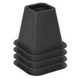 thumbnail image 4 of Simplify 6 Inch Bed Risers, Set of 4, Wheel Caster Stabilizer, Perfect for Homes & Dorms, Black, 4 of 6