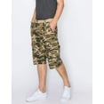 thumbnail image 4 of Ring of Fire Men's Belted 9" and 13" Inseam Twill Cargo Shorts Size 30 to 38 Green Camo-13" Size 32, 4 of 8