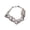 Silver, variant on Giffor Luxury Men's Hiphop Bracelet 18K White Gold Plated Pulsera,Iced Out Hip Hop Jewelry Braets