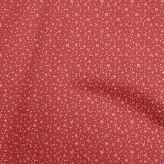 oneOone Cotton Poplin Red Fabric Christmas Fabric For Sewing Printed Craft Fabric By The Yard 56 Inch Wide