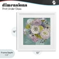 thumbnail image 4 of Stupell Industries French Country Most Beautiful Thing Florals White Framed Print Under Glass, 13 x 13, by Suzanne Nicoll, 4 of 8
