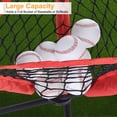 thumbnail image 4 of Baseball Caddy Portable Batting Practice Ball Caddy Tripod Stand with Carry Bag, Red, 4 of 7