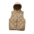 thumbnail image 4 of Ruimatai Women's Lightweight Puffer Vest Hooded Casual White Duck Down Jacket for Outdoor Winter Warmth, 4 of 6