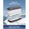 thumbnail image 2 of Almohada corporal ZonLi Cooling para adultos, espuma viscoelástica, 20 x 54 pulgadas, 2 of 8
