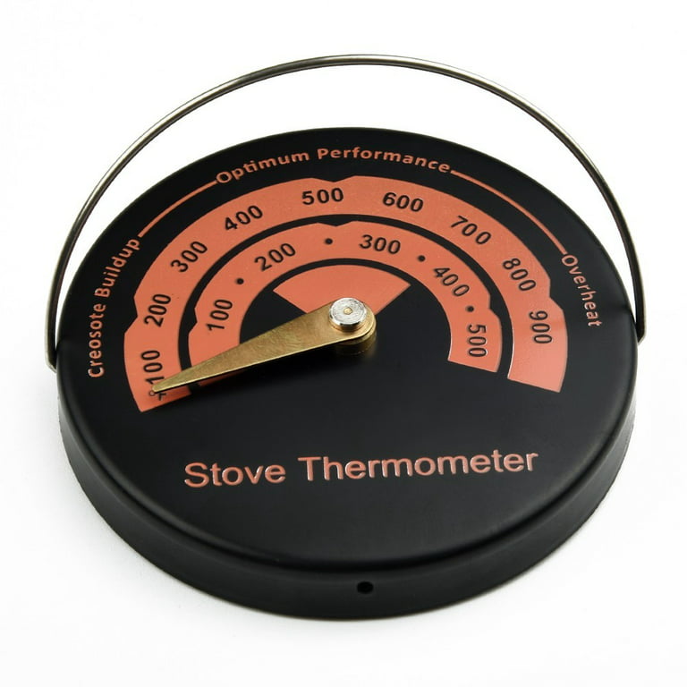 Magnetic Wood Stove Pipe Fire Heat Temperature Gauge Thermometer Tester #SH