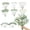 B, variant on 74 Pcs 9 Kinds Mixed Artificial Eucalyptus Stems and Faux Flowers,Fake Silver Dollar Eucalyptus Leaves Stems Bulk Real Touch Leaf Branches for DIY Bouquets Floral Arrangement Wedding Home Decor