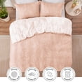 thumbnail image 3 of Juego de edredón Love's cabin Dusty Rose Pink Queen Size, 3 piezas, 3 of 8