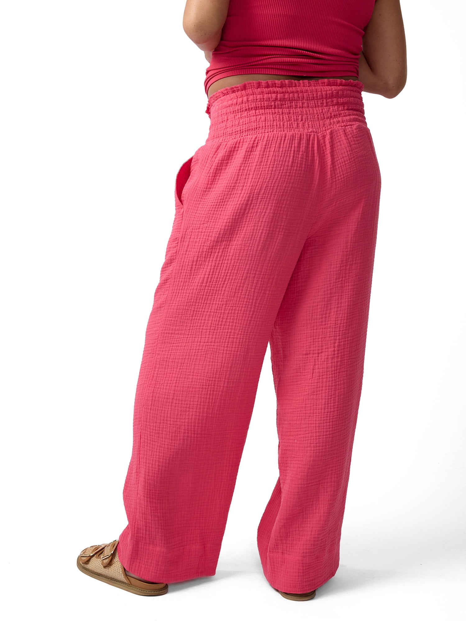 Ingrid & Isabel For Every Belly Women's Maternity Wide Leg Gauze Pant, Sizes XS-XXL