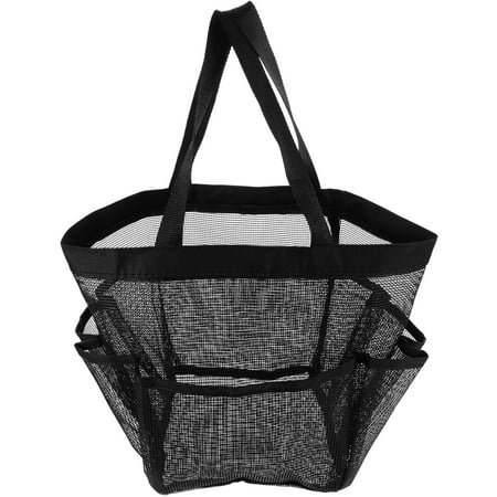 

Etereauty Hanging Portable Toiletry Handbag Bathroom Mesh Travel Bag Handheld Shower Tote Bag