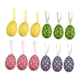 thumbnail image 3 of 12 adornos colgantes de huevos de Pascua, colgantes decorativos de espuma, Pascua Puntos, 3 of 7
