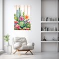 thumbnail image 4 of ZHONGYUTONG Cactus Canvas Wall Art Desert Botanical Painting Succulent Spiny Flower Picture Mexican Artwork Home Decor Framed (28.00" x 42.00"), 4 of 5