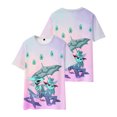 thumbnail image 1 of Hazbin Hotel Hombres Camiseta Manga Corta Impreso Verano Cuello Redondo Top Casual Sudadera Rosa/3XL, 1 of 4