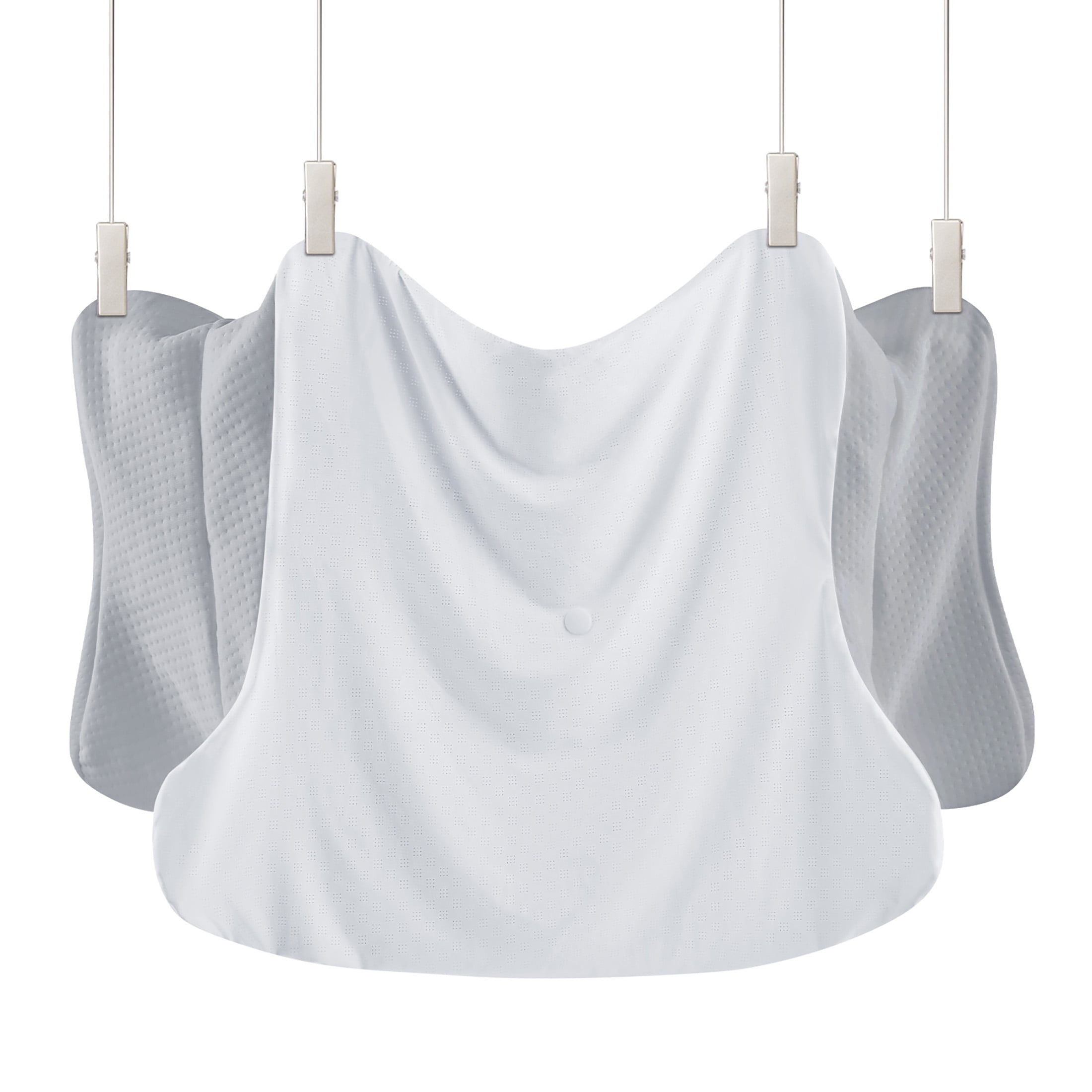 DONAMA Breathable Pillowcases Queen Size for Cervical Pillow JK79 Gray