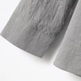thumbnail image 3 of Birdeem Chemises pour Hommes Rétro en Coton et Lin Col Montant Chemise Décontractée d'Affaires Chemise à Manches Longues, 3 of 10