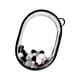 thumbnail image 4 of Estuche para guardar minifiguras, bolsa transparente de PVC para exhibir muñecas, cierre de cremallera, ideal para coleccionistas. Negro L con bolas, 4 of 9