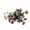 (YY)A, variant on 12.6" 20-Head Patriotic Artificial Violet Bouquet, American Flag Themed Fake Flowers for Independence Day Decor