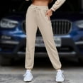 thumbnail image 2 of Women's Soft Lightweight Skinny Solid Soft Stretch Pockets Sweatpants, 2 of 5