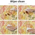 thumbnail image 6 of Autumn Pumpkin Tablecloth Elastic Edged Round Fitted Table Cover Waterproof Table Cloth for Indoor Outdoor Dinning Picnic Fit 40" - 44" Table, Small, 6 of 6