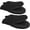 Black, variant on HEETLY 7-Inch Mini Oven Mitts,1-Pair Set,500°F Heat Resistant with Neoprene Grip,Solid Gray