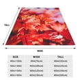 thumbnail image 3 of Honeii Autumn Maple Leaves Print Fleece Blanket - Throw Blanket for Bed, Sofa, Couch, Camping, and Travel , Microplush Ultra Soft Warm Blanket-40"x30", 3 of 7