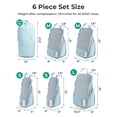 thumbnail image 7 of BAGSMART Compression Packing Cubes for Travel Luggage, 6 Pcs Expandable Packing Organizers Foldable Lightweight Suitcase Storage Bags for Travel Accessories, Women Men, Light Blue, 7 of 7