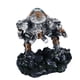 thumbnail image 5 of Decoración de robot de acuario, resina segura multiusos, adorno para acuario de ciencia ficción único y exquisito, color gris, 5 of 5
