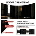 thumbnail image 6 of Deconovo Grommet Blackout and Sheer Curtains Set for Bedroom, Black/White, 52"x72", 4 Panels, Adult, 6 of 9