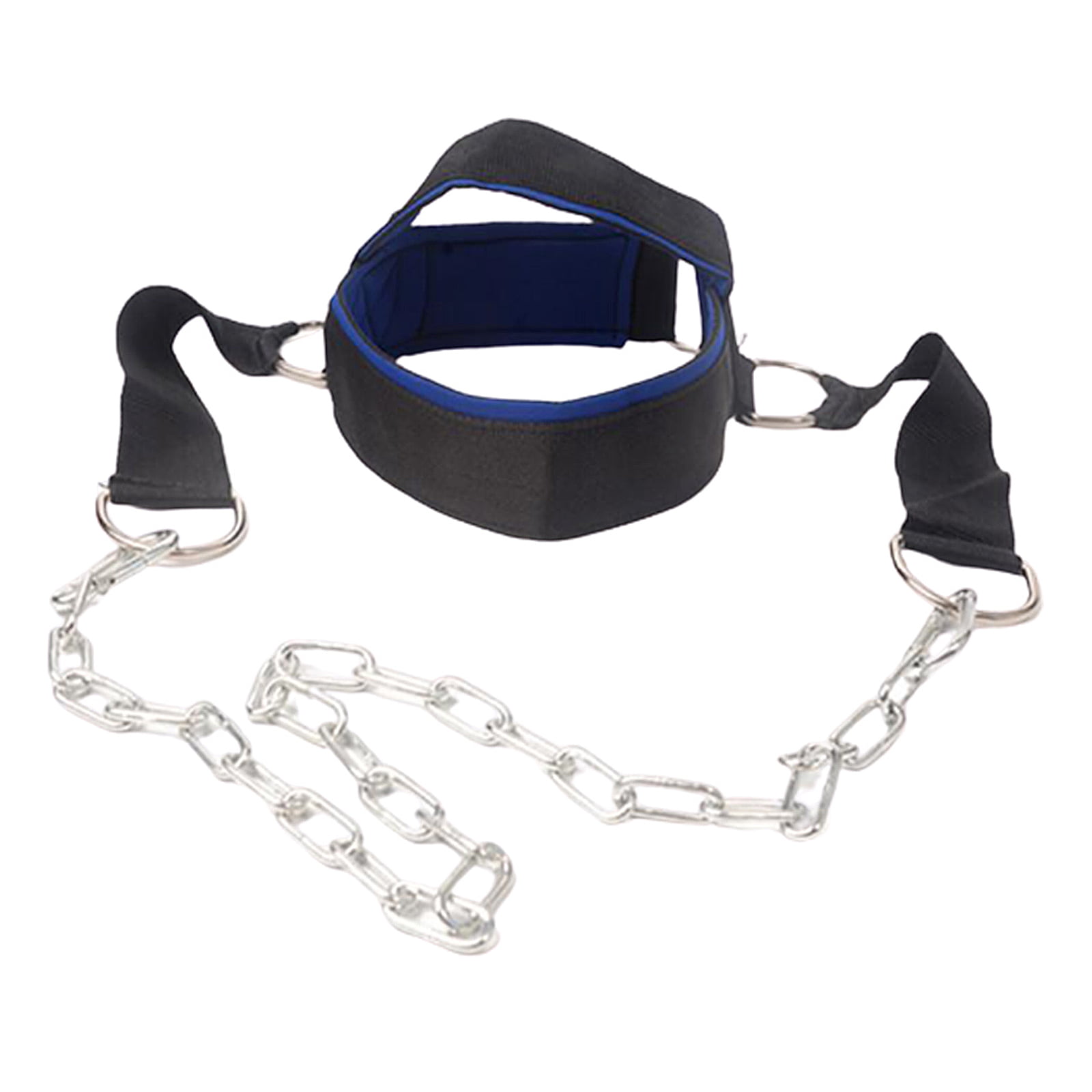 Neck Strong Muscles Belt Gym Training Weight Lifting Dip Chain Head Harness 