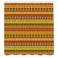 thumbnail image 3 of Ambesonne Tribal Shower Curtain, Indigenous Art, 69"Wx84"L, Orange Yellow, 3 of 5