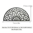 thumbnail image 4 of Sungmor Cast Iron Doormat Vintage Vine Design Large Semicircle Front Non-Slip Door Mat, Shoe Scraper,28" x 14.8" x 0.8", 1 Count, 4 of 8
