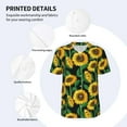 thumbnail image 4 of Balery Sunflower 1 Baseball Jersey for Men Casual Button Down Shirts Short Sleeve Active Team Sports Uniform-X-Large, 4 of 9