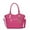 Fuchsia, variant on Hazel Vegan Leather Women's Tote Bag, Functional Shoulder Purse Handbag by Mia K - Fuchsia