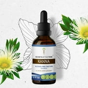 Kanna Tincture Alcohol-FREE Extract, Organic Kanna (Channa, Sceletium Tortuosum) Dried Plant 2 oz