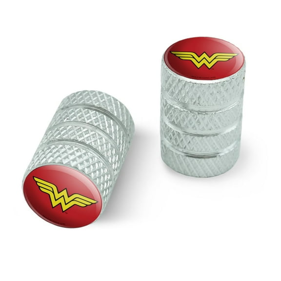 Wonder Woman Classic Logo Motorcycle Bicycle Bike Tire Rim Wheel Aluminum Valve Stem Caps