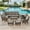 Gray, variant on PARKWELL 8-Piece Outdoor Sectional Furniture Set,Patio Wicker L Shaped Couch High Back Conversation Set with Coffee Table Rocking Chair for Garden Yard,Brown Wicker Gray Cushion