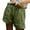 Army Green, variant on Sngxgn Women's Shorts Shorts with Deep Pockets Long Shorts for Women Lounge Walking (Black,XXL)