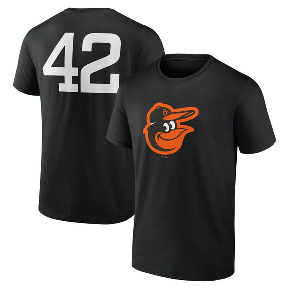 Men's Black Baltimore Orioles Jackie Robinson Day Name & Number T-Shirt