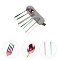 thumbnail image 4 of MasteelfCA 1 Set Portable Tableware Set Fork Spoon Cleaning Brush Straw and Table Cutter Home Supplies, 4 of 8
