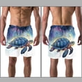 thumbnail image 3 of luoweisi Men's Beach Shorts Quick Dry Swim Trunks with Mesh Lining Sea Turtle 2XL, 3 of 5