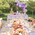thumbnail image 6 of Butterfly Birthday Decorations - 166 Pcs Purple Butterfly Party Decorations Butterfly Plates, Napkins, Cups, Tablecloth and Straws for Butterfly Birthday Party Supplies, Serve 20, 6 of 7