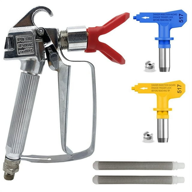 Máquina pulverizadora de pintura sin aire de 3600 PSI con boquilla, protector de boquilla y filtro para accesorios de pulverizadora de pintura sin aire