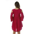 thumbnail image 3 of Riviera Sun Cold Shoulder Floral Embroidered Casual Dress, 3 of 3
