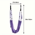 thumbnail image 4 of Blue Yoga Stretching Strap for Door, Adjustable Flexibility Trainer for Legs Waist Back, Home Workout Stretch Band with Soft Fabric, Fitness Equipment for Fitness Gymnastics Aerial, Gift for Women, 4 of 9