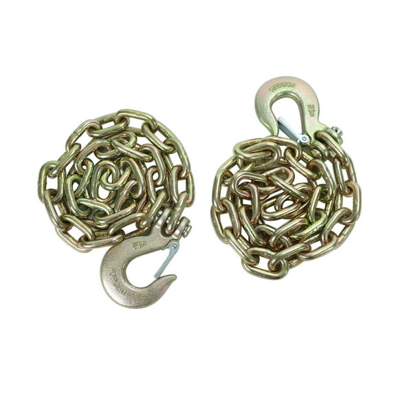 2 PACK of 35" G70 Trailer Safety Chain with 5/16" Clevis Snap Hook Truck Trailer