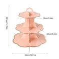thumbnail image 3 of 3-Tier Cardboard Cupcake Stand 5 Styles Dessert Tower For Birthday Baby Shower Party Decor, 3 of 6