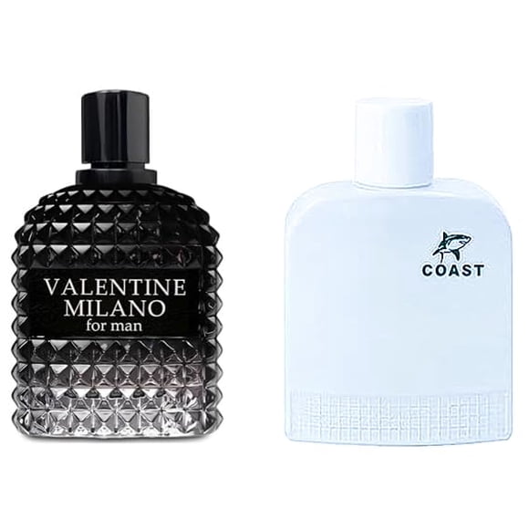 Perfume Viaan Krishna VALENTINE MILANO COAST WHITE para hombre, 100 ml x 2