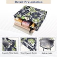 thumbnail image 3 of FORMRS Womens Corduroy Tote Bag Crossbody Shoulder Handbag with Pocket, Retro Floral Pattern, 3 of 7
